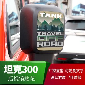ชุดสติกเกอร์ลายเต็มคันสำหรับ TANK 300 – ตกแต่งกระจก เครื่องยนต์ และยางอะไหล่