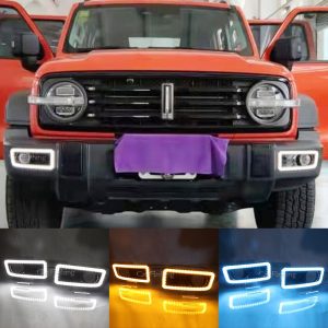 مصابيح LED للتشغيل النهاري لسيارة TANK 300 مع إشارات انعطاف متتالية ووظيفة الضوء الضبابي