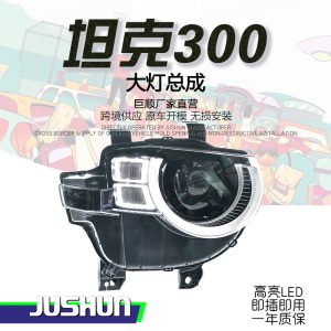 مجموعة مصابيح LED المصفوفية مع عدسات ليزر وإطار مناسب لسيارة TANK 300