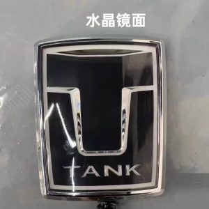 Хрустальная светящаяся LED-эмблема для передней решётки TANK 500 – керамическое зеркальное покрытие с дневными ходовыми огнями и подсветкой салона
