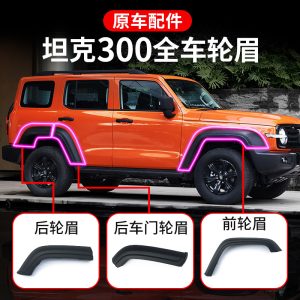 ขอบซุ้มล้อกันโคลนหน้าและหลังสำหรับ TANK 300 – สีรองพื้นไม่ทาสี