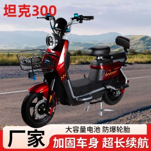 TANK 300 Inspired 48V Electric Bicycle with Widened Anti-Slip Pedals - 14-Inch 35-45km Range