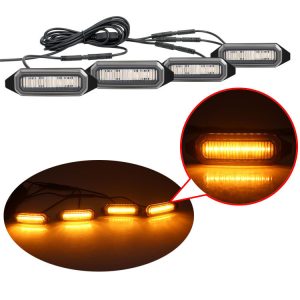 LED Front Grille Amber Marker Lights for TANK 300, 5th Gen Decorative Golden Eye Fog Lamps