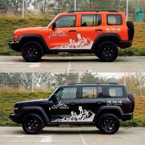 สไตล์ออฟโรด ลายเส้นตกแต่งขอบตัวถังสำหรับ TANK 300 – กราฟิกแถบข้าง