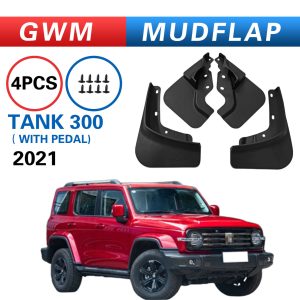 مجموعة حواجز طين أسود لسيارة TANK 300 (إصدار المدينة 2021) المزودة بسلالم كهربائية