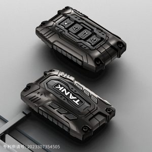 Zinc Alloy Mecha Style Key Cover Case for TANK 300 400 500 700 Hi4-T
