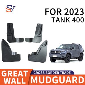 حواجز طين من مطاط ناعم أسود اللون من البوليبروبيلين لسيارة TANK 400 موديل 2023 – للأمام والخلف