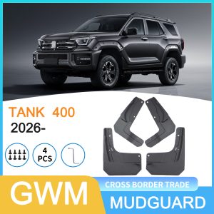 مجموعة أغطية واقية من الطين للجناح الخارجي باللون الأسود لسيارة TANK 400 Hi4-T (2026+)
