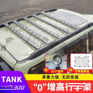 Low Profile Zero-Height Roof Rack and Platform for TANK 300 with 45L Cargo Box