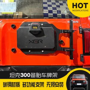 Suporte para Placa Traseira em Aço Inoxidável com Montagem de Mastro para TANK 300