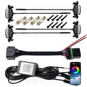 مصابيح LED للإشارة الأمامية لشبكة التهوية لسيارة TANK 300، إضاءة زخرفية بألوان RGB يمكن التحكم بها عبر التطبيق