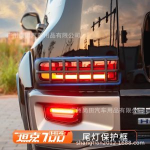 ฝาครอบไฟท้ายและขอบตกแต่งสีดำด้านสำหรับ TANK 700 Hi4-T (คู่)
