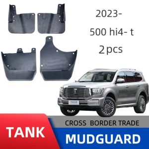 حواجز طينية خلفية للعجلات لسيارة TANK 500 Hi4-T – زوج (أسود)