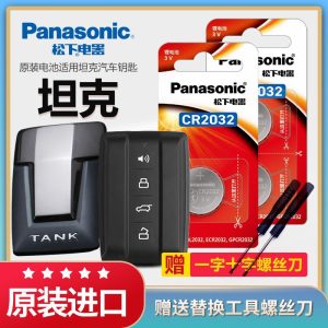 Набор из двух батареек CR2032 для ключей автомобиля TANK 300 и WEY от Panasonic