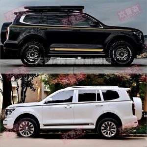 ملصقات خط الخصر الجانبي بأسلوب القيادة الوعرة لتزين هيكل سيارة TANK 500 Hi4-T