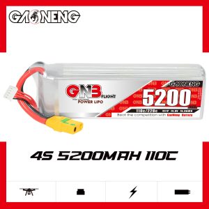 GNB 5200mAh 14.8V 4S 110C High Discharge LiPo Battery for RC Tanks and Models