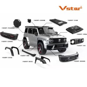 Vstar Mars City Wide Body Kit สำหรับ TANK 300 – กันชนหน้า & หลัง, ซุ้มล้อ, ปีกหลัง (ยังไม่ผ่านการตกแต่ง)
