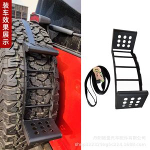 บันไดวางยางอะไหล่แบบพับได้สำหรับรถออฟโรด 4x4 สำหรับ TANK 300 และรถ SUV อื่นๆ
