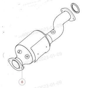 For GWM Tank 300 Particulate Filter Assembly 1205164AGW04A