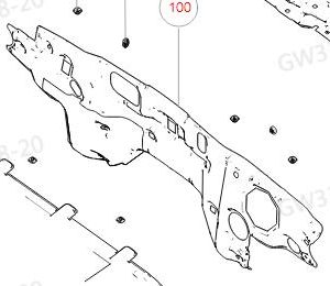 For GWM Tank 300 Front Cowl Outer Insulation Pad Lower Section 5310112XKM11A