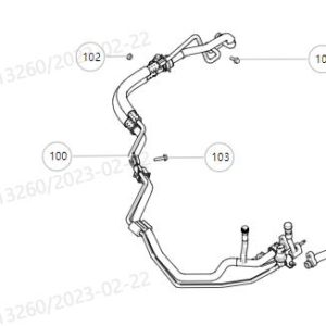 لتجميعة خرطوم الضغط العالي لنظام التكييف لسيارة GWM Tank 300، رقم 8108470XKV3AA