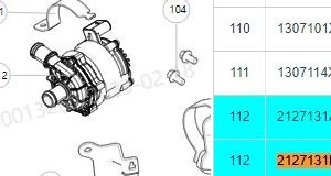 For GWM Tank 300 Motor Water Pump Assembly 2127131BKU47B