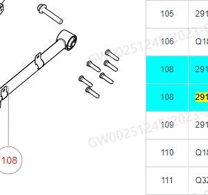 For GWM Tank 300 Tank 400 Rear Suspension Left Trailing Arm Assembly 2914305XGW04A