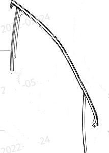 For GWM Tank 500 Right Front Door Glass Channel Lower Section 6107122XKV3AA