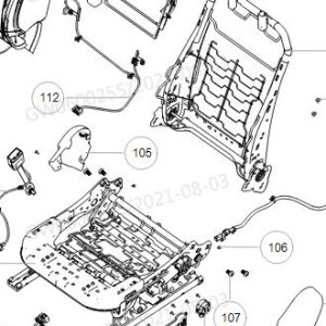 For GWM Tank 300 Driver Seat Backrest Frame Assembly 6800209XKM01A