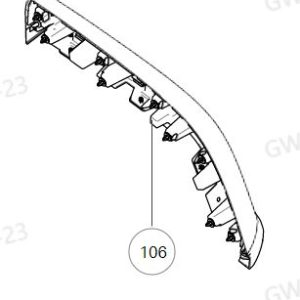 For GWM Tank 300 Right Rear Wheel Arch Flare Rear Section Assembly 5006950XKM13A