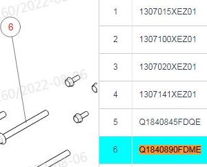 For GWM Tank 500 Hexagon Flange Bolt Q1840890FDME
