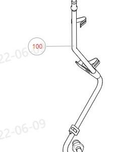 For GWM Tank 300 500 Exhaust Differential Pressure Sensor High Pressure Hard Tube 1205108XGW04A