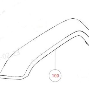 ชิ้นส่วนประดับซ้ายหน้า GWM Tank 300 สำหรับรุ่น Cyber Tank และ Cyber Knight 5006900XKM13A