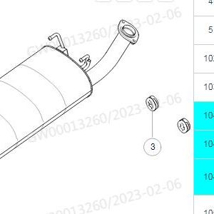 For GWM Tank 300 Main Muffler Assembly 1201205XGW04A