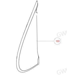 For GWM Tank 300 Left Front Outer Triangle Plate 5006211XKM13A