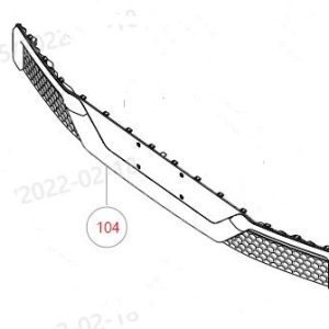 For GWM Tank 300 Rear Bumper Upper Section Assembly 2804604XKM13A