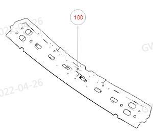 لمجموعة العارضة الأمامية للسقف لسيارة GWM Tank 500، رقم 5701150XKV3AA