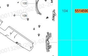 لمجموعة مانع تدفق الهواء السفلي للمبرد لسيارة GWM Tank 300، رقم 5514590XKM01A