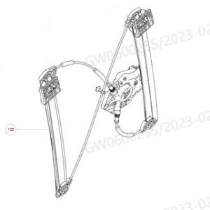 For GWM Tank 300 Right Front Door Window Regulator Assembly 6104104XKM01C