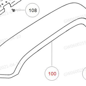 ชิ้นส่วนประกอบโค้งล้อหน้าซ้ายสำหรับ GWM Tank 300 หมายเลข OE: 5006107XKM01A