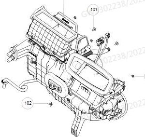 لتجميع مكيف الهواء الأمامي لسيارة GWM Tank 300، رقم 8100200XKM11A