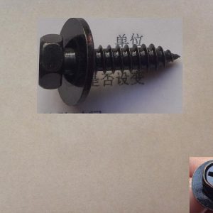 مسمار تثبيت رأسه سداسي الشكل وغسالة كبيرة للصدام الأمامي لسيارة GWM Tank 500، الرقم C2676325FDHE