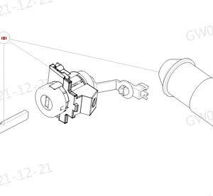 For GWM Tank 500 Key and Lock Cylinder Assembly 3704105XKV3AA