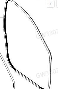 For GWM Tank 500 Right Front Door Frame Sealing Strip 6107108XKV3AA