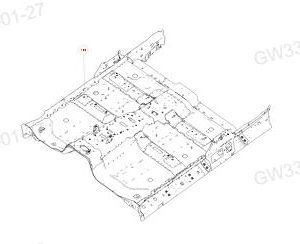 For GWM Tank 300 Front Floor Assembly 5120124XKM01A