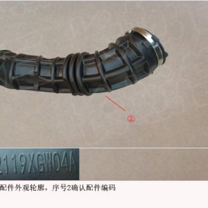 Para GWM Tank 500: Tubo de saída do filtro de ar do sistema de admissão 1132119XGW04A