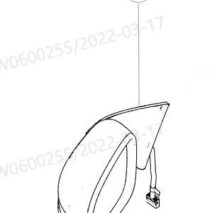 For GWM Tank 500 Left Rearview Mirror Assembly 8202110XKV3AA