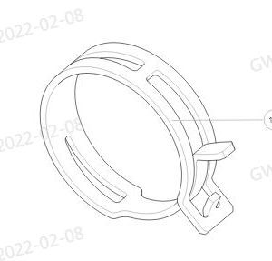 For GWM Tank 300 Steel Band Elastic Clamp 09820094