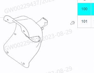 لتركيب الإطار الاحتياطي لسيارة GWM Tank 300، رقم 6309110XKM01A
