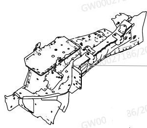 لتجميع هيكل العجلة الأمامية اليسرى لسيارة GWM Tank 500، رقم 8400300XKV3AA